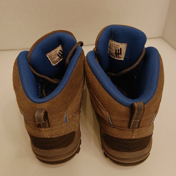 Cabela's Ladies Portia II Hiking Boots 6.5 M Leather Lace Up Gray Blue - Picture 5 of 7